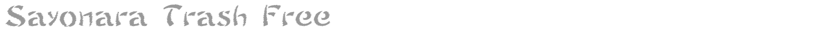 Sayonara font preview